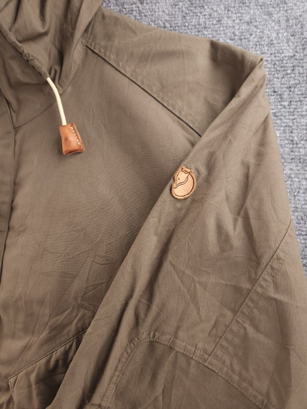 FJALLRAVEN No. 68 Jacket XL Hooded Green Full Zip G-1000 Pockets Outdoors Men - Picture 4 of 16